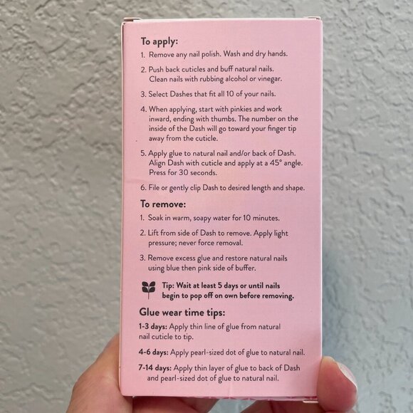 Red Aspen Nails - Simply Aya Pink Patterned Nail Dashes NEW - Picture 5 of 5